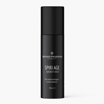 Siero viso Spiri Age - Antiage con Spirulina biologica, Acido Ialuronico a 3 pesi molecolari 30 ml